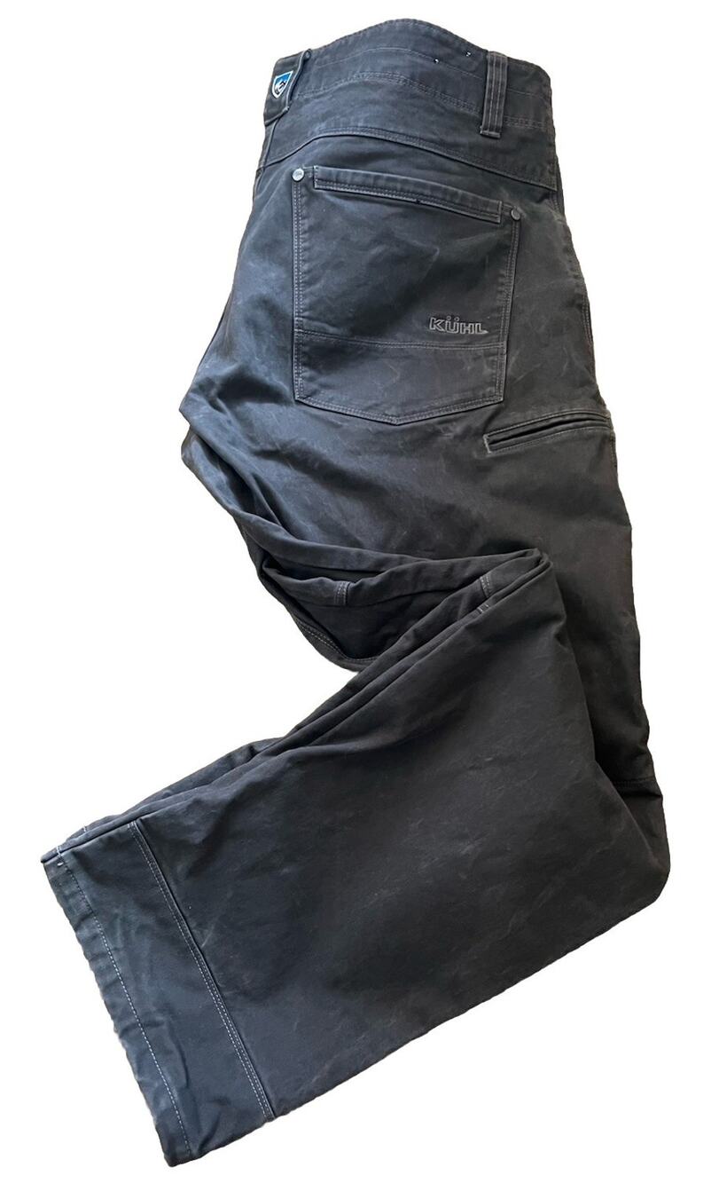 KÜHL RYDR Pants Mens 36x30 Vintage Patina Dye Gray Brown Stretch Outdoor